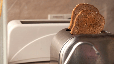 Toasting 2 slices of bread